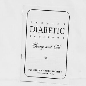 Knox Gelatin Laboratories Feeding Diabetic Patients Young & Old Booklet 1950 Vtg
